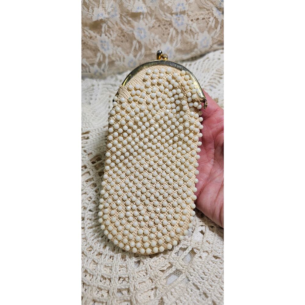 Vintage MCM Beaded Cigarette Case